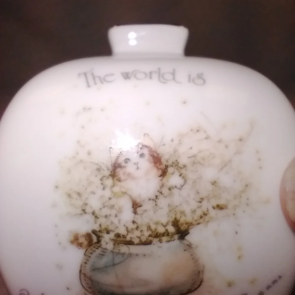 Vintage tiny Holly Hobbie vase, made in Japan, 1975